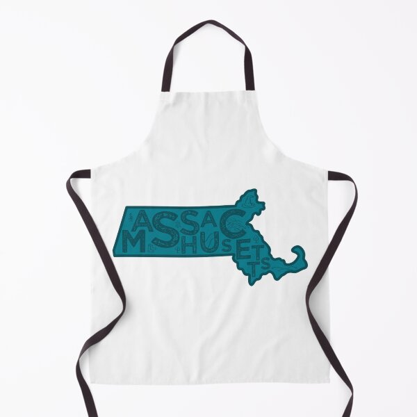 Item preview, Massachusetts Map Typography Navy designed and sold by HelloGentry.