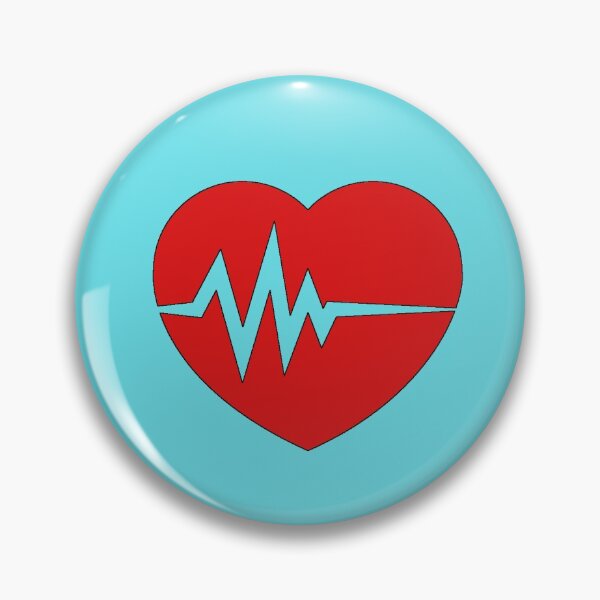 Item preview, EKG Heart on Blue Background designed and sold by Shaxspere.