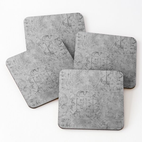 Item preview, Black on Grey batik linen art Pattern.  designed and sold by timg58.