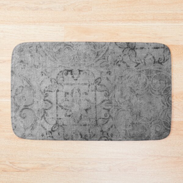 Item preview, Black on Grey batik linen art Pattern.  designed and sold by timg58.
