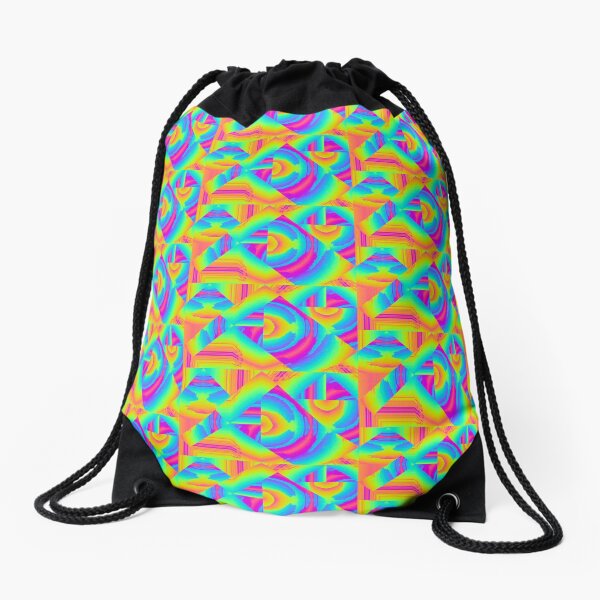 Psychedelic 70's Drawstring Bag