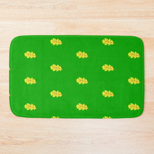 Item preview, Yellow Leaf on Green Background designed and sold by Shaxspere.