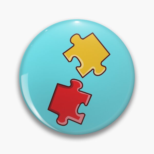 Artikelvorschau, Puzzleteile auf blauem Hintergrund entworfen und verkauft von Shaxspere.