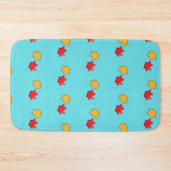 Item preview, Jigsaw Puzzle Pieces on Blue Background designed and sold by Shaxspere.