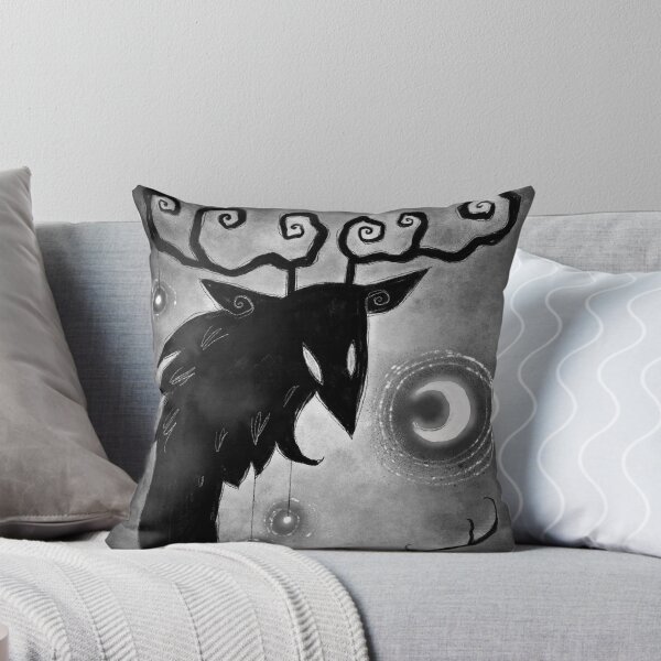 Item preview, "Midnight Guardian" Ancient Deer Forest Spirit designed and sold by meljenart.