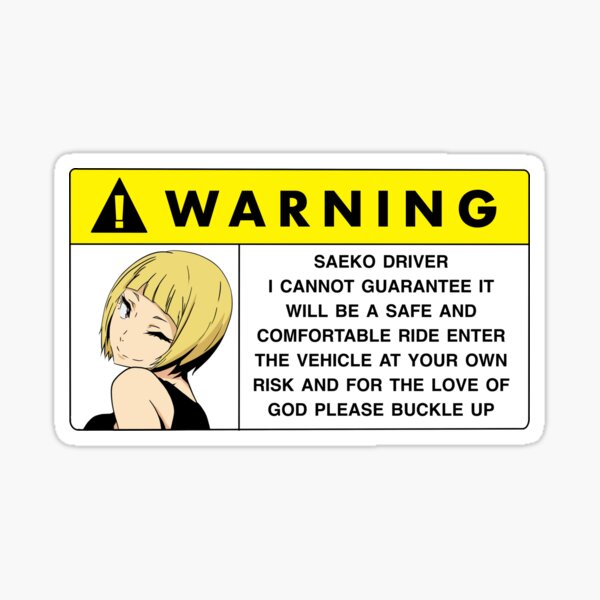 Warning Car Stickers  Simplyshoshin