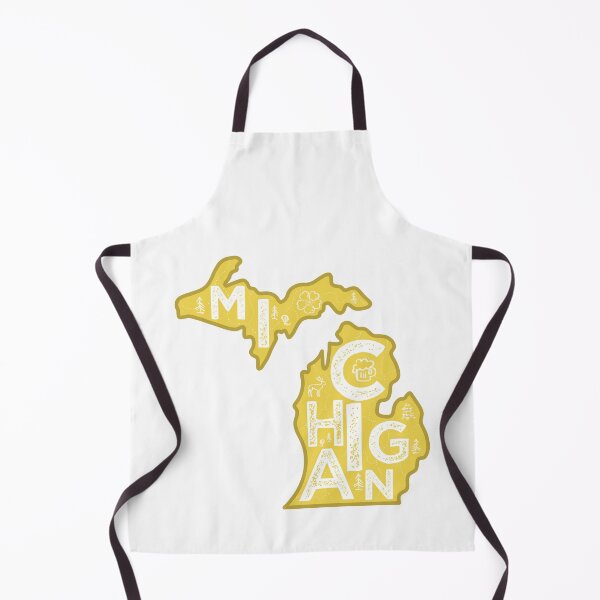 Item preview, Michigan Map Typography Gold designed and sold by HelloGentry.
