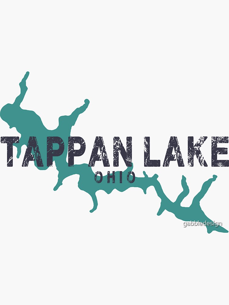 "Tappan Lake Ohio" Sticker for Sale by gabbledesign Redbubble