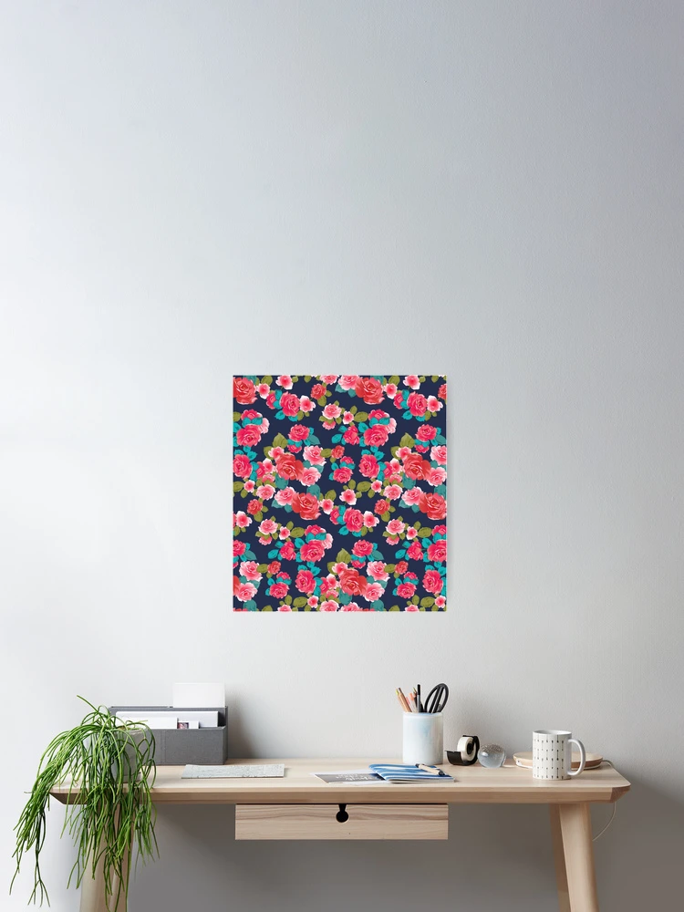 Thumbnail 2 of 3, Poster, RED ROSES FLORAL designed and sold by Ibrahim-Awad.