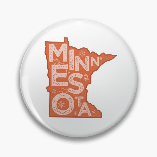 Item preview, Minnesota Map Typography Red designed and sold by HelloGentry.