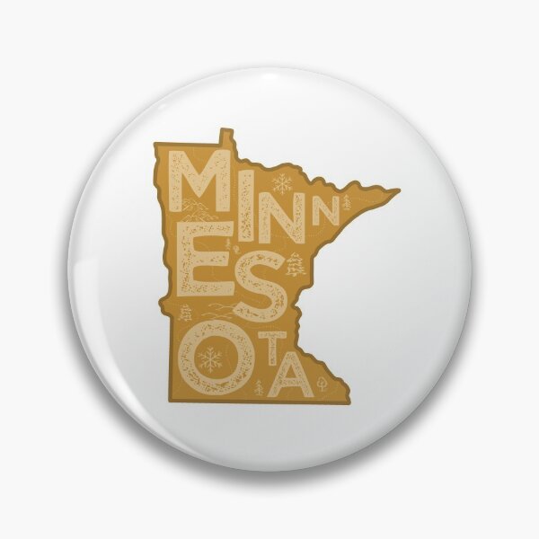 Item preview, Minnesota Map Typography Brown designed and sold by HelloGentry.