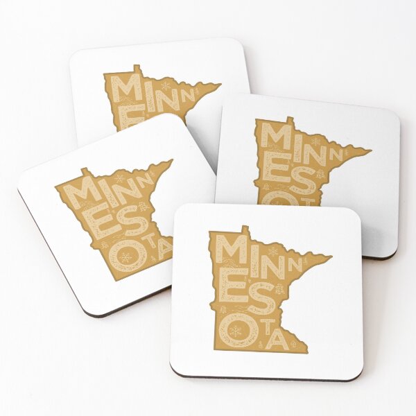 Item preview, Minnesota Map Typography Brown designed and sold by HelloGentry.