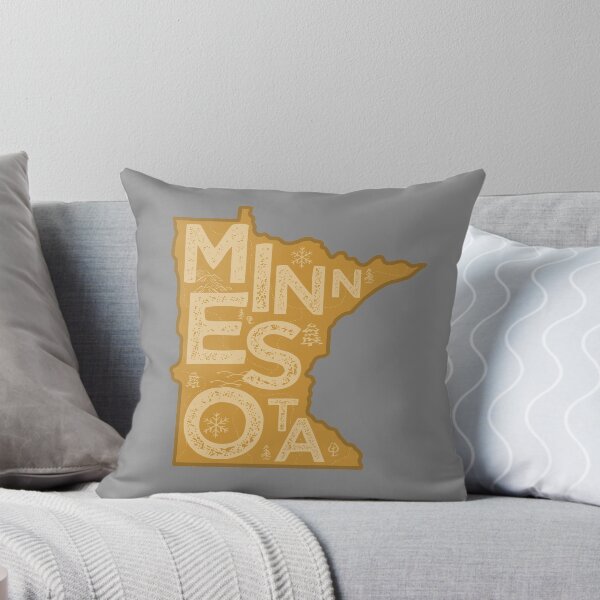 Item preview, Minnesota Map Typography Brown designed and sold by HelloGentry.