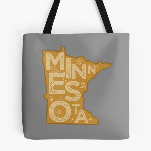 Item preview, Minnesota Map Typography Brown designed and sold by HelloGentry.