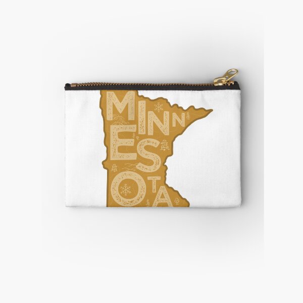 Item preview, Minnesota Map Typography Brown designed and sold by HelloGentry.