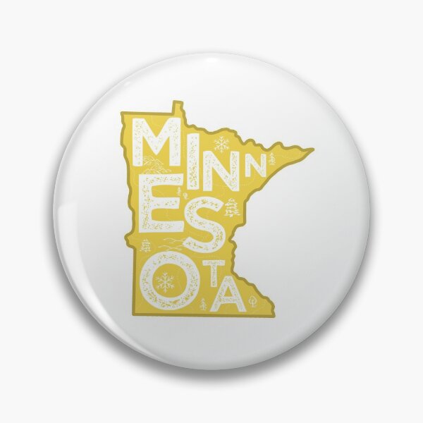 Item preview, Minnesota Map Typography Gold designed and sold by HelloGentry.