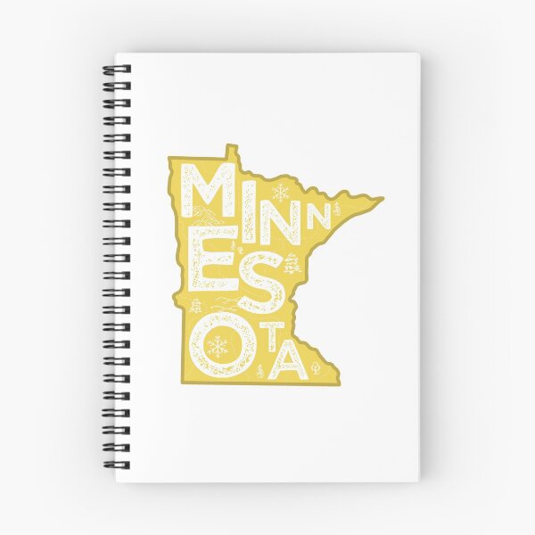 Item preview, Minnesota Map Typography Gold designed and sold by HelloGentry.