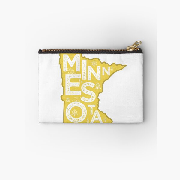 Item preview, Minnesota Map Typography Gold designed and sold by HelloGentry.