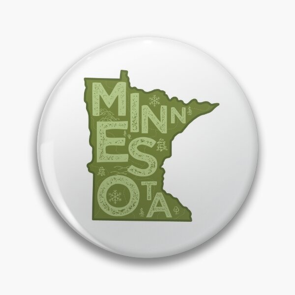 Item preview, Minnesota Map Typography Green designed and sold by HelloGentry.