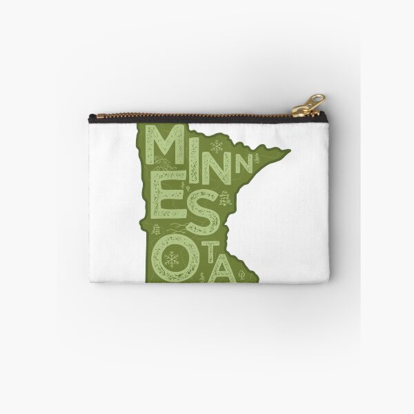 Item preview, Minnesota Map Typography Green designed and sold by HelloGentry.
