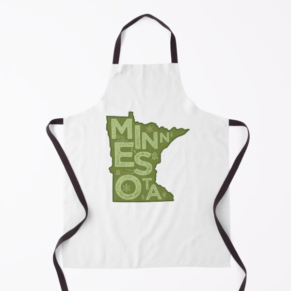 Item preview, Minnesota Map Typography Green designed and sold by HelloGentry.