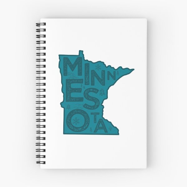 Item preview, Minnesota Map Typography Navy designed and sold by HelloGentry.