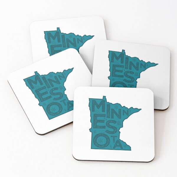 Item preview, Minnesota Map Typography Navy designed and sold by HelloGentry.
