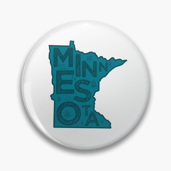 Item preview, Minnesota Map Typography Navy designed and sold by HelloGentry.
