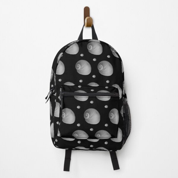 Item preview, White Snail Shells on Black designed and sold by AlteredAtelier.