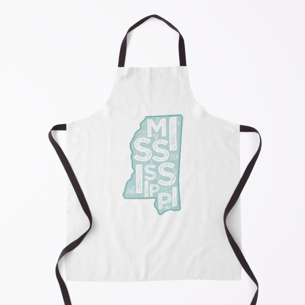 Item preview, Mississppi Map Typography Blue designed and sold by HelloGentry.