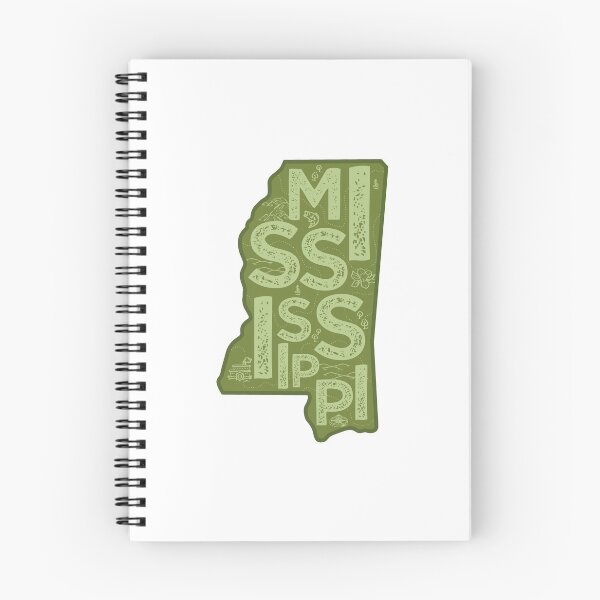 Item preview, Mississppi Map Typography Green designed and sold by HelloGentry.