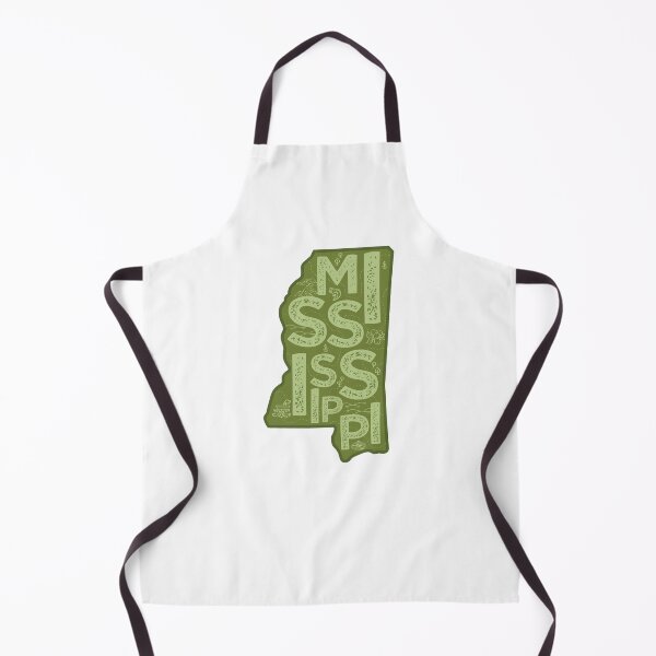 Item preview, Mississppi Map Typography Green designed and sold by HelloGentry.
