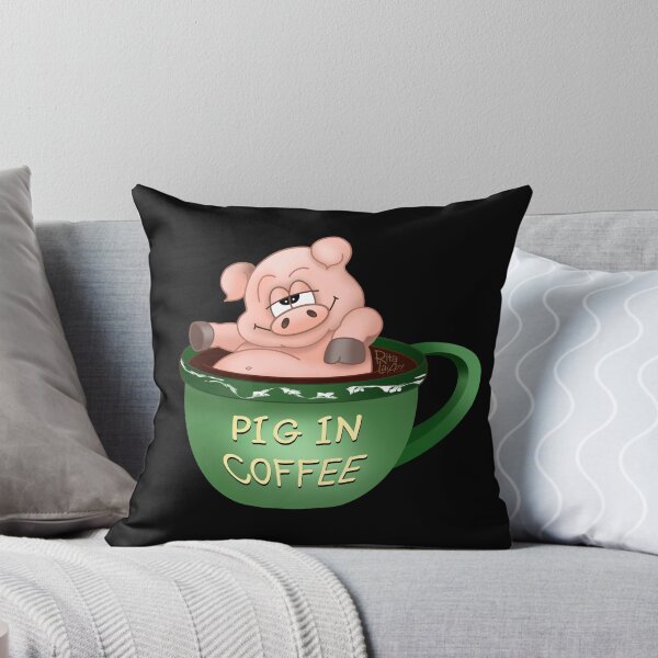Item preview, Pig in Coffee designed and sold by RitaLaiArt.