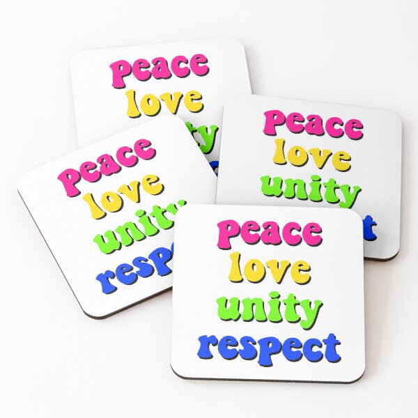 Item preview, plur - peace love unity respect designed and sold by wordswithfonts.