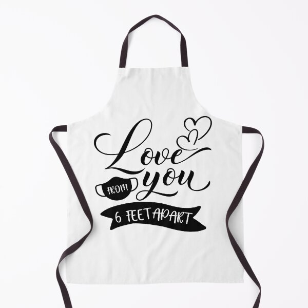 Item preview, Love You from 6 Ft Apart Pandemic Valentines Day- Valentine in Quarantine designed and sold by younghopes.
