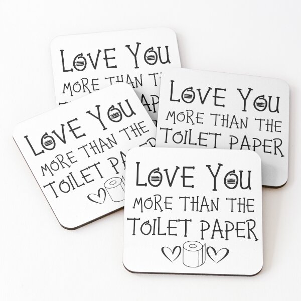 Item preview, Love You More Than Toilet Paper Pandemic Valentines Day- Valentine in Quarantine  designed and sold by younghopes.