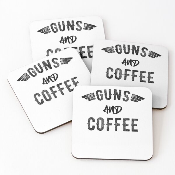 Item preview, Guns And Coffee Vintage Patriotic Gift Idea designed and sold by Mytoonsquad.