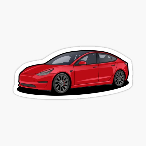 Artikel-Vorschau von Tesla Model 3 Rot, designt und verkauft von sugoishrimp.