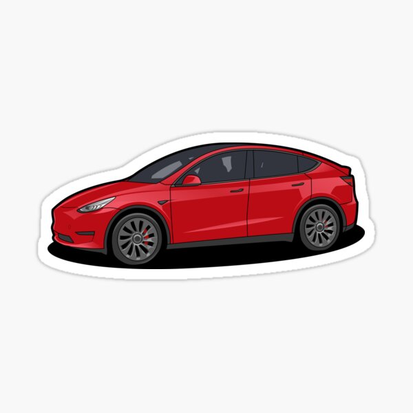 Artikel-Vorschau von Tesla Model Y Rot, designt und verkauft von sugoishrimp.