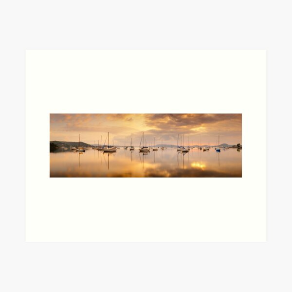 Koolewong Boats, New South Wales, Australia Art Print