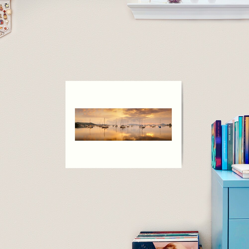 Koolewong Boats, New South Wales, Australia Art Print