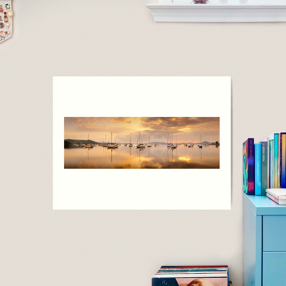 Koolewong Boats, New South Wales, Australia Art Print