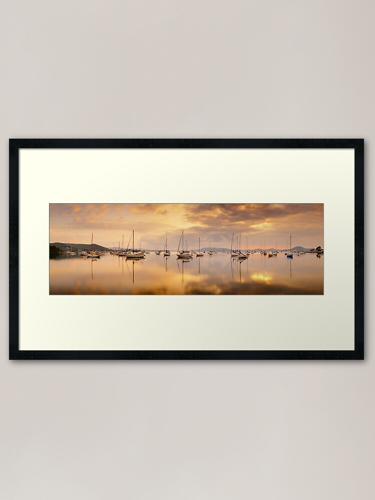Alternate view of Koolewong Boats, New South Wales, Australia Framed Art Print