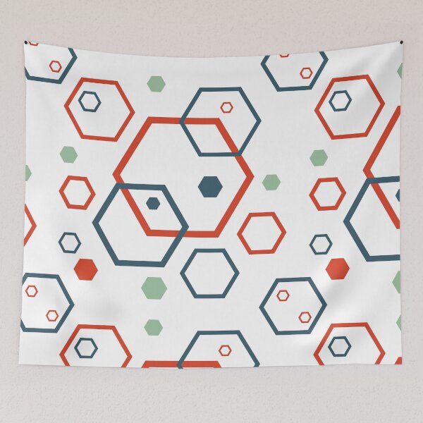 Item preview, Geometrical Shape Patterns, Hexagonal pattern, Football shape patterns, Vintage Geometrical Shape Patterns  designed and sold by garniturex.