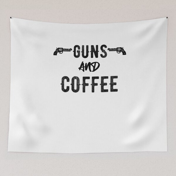 Item preview, Guns And Coffee Vintage Patriotic Gift Idea designed and sold by Mytoonsquad.