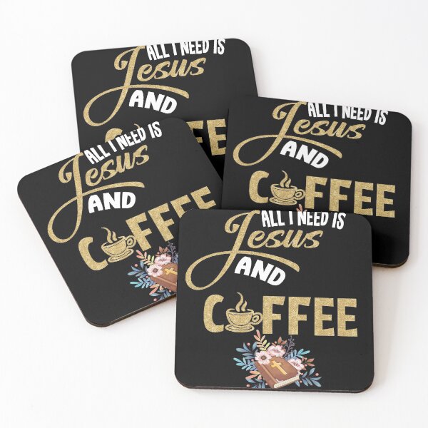 Item preview, All I Need Is Jesus And Coffee Christian designed and sold by Mytoonsquad.