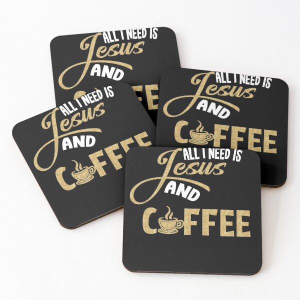 Item preview, All I Need Is Jesus And Coffee Christian designed and sold by Mytoonsquad.