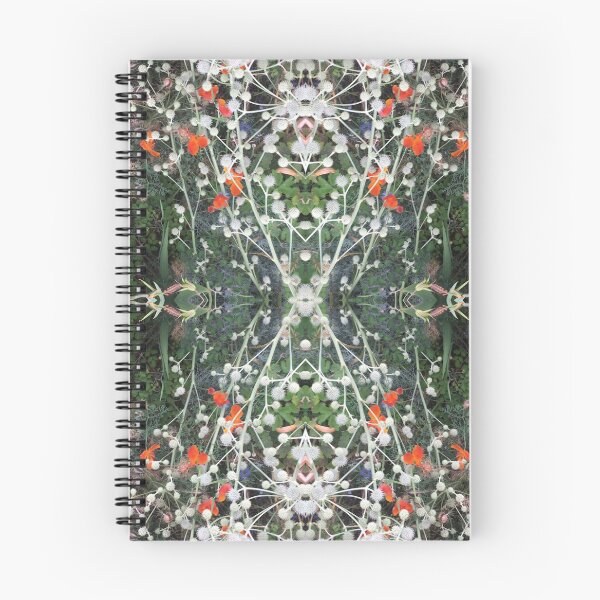 Item preview, Vivid Poppy Fusion - Botanical Delights in Orange/Silver/Green and Sapphire IV designed and sold by RoseAromas.