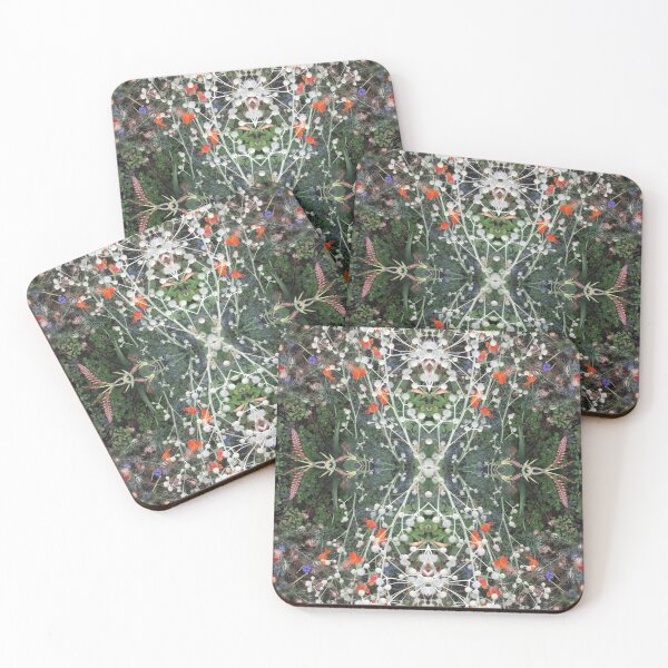 Item preview, Vivid Poppy Fusion - Botanical Delights in Orange/Silver/Green and Sapphire IV designed and sold by RoseAromas.