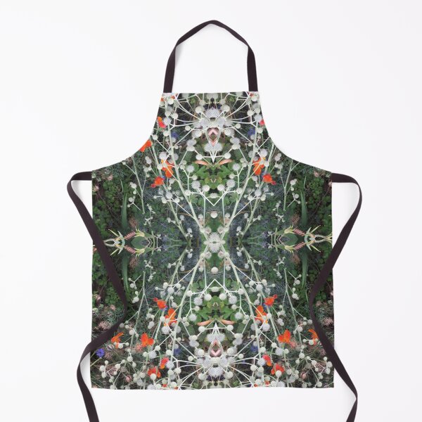 Item preview, Vivid Poppy Fusion - Botanical Delights in Orange/Silver/Green and Sapphire IV designed and sold by RoseAromas.